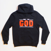 Load image into Gallery viewer, Only You God Hoodie (Black/Red) WITH SPELLING ERROR