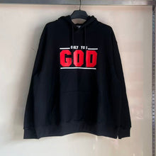 Load image into Gallery viewer, Only You God Hoodie (Black/Red) WITH SPELLING ERROR