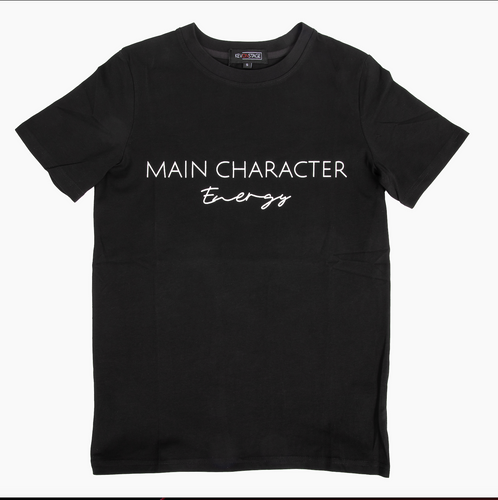 Main Character Energy Tshirt BLACK