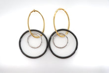 Load image into Gallery viewer, Tri-hoop Earrings